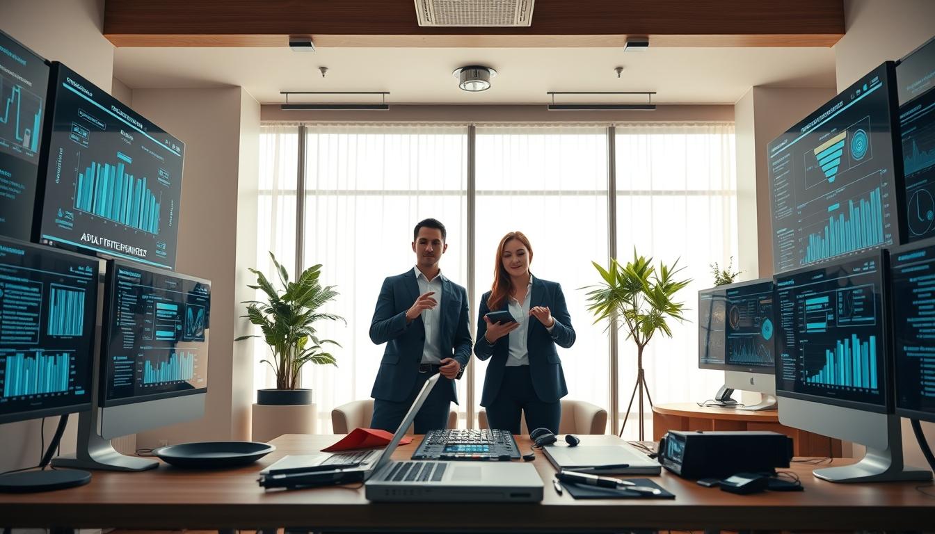 Enterprise software dashboards and business process automation